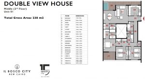 Double View House Middle-238 m2-4 Bed-Part1-La Natura-Misr Italia-New Cairo IBC