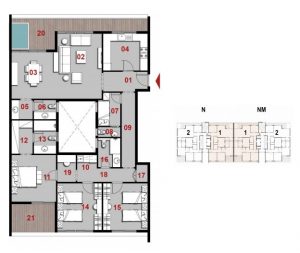 Double View House Middle-238 m2-4 Bed-Part3-La Natura-Misr Italia-New Cairo IBC