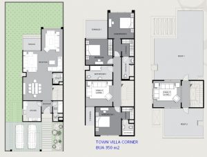 Part 2 Flore plan Sky Town Villa Corner 350m floor New Capital