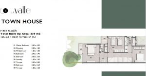 TownHouse-239 m2-First Floor-3 Bed-Part5-La Valle-Misr Italia-New Cairo IBC