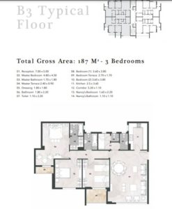 B3 Building-187 m2-Part 01-Vinci-New Capital-Misr Italia