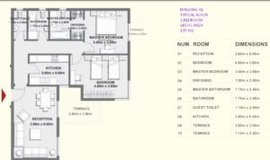 BUILDING A1-2Bed-135 m2-part 01-IL BOSCO-Apartments -Misr Italia- New Capita