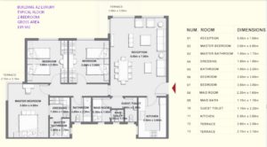 BUILDING A2 Luxury-2Bed-185 m2-part 01-IL BOSCO-Apartments -Misr Italia- New Capita