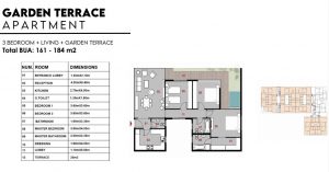 Garden Terrace Apartment-184 m2-The Park part1-BOSCO-Villas-Misr Italia- New Capital