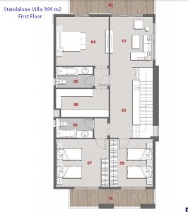 StandAlone Villa-399 m2-part 6-IL BOSCO-Villas-Misr Italia- New Capital