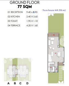 Town House 4B-258 m2-part 2-IL BOSCO-Villas-Misr Italia- New Capital
