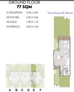 Town House 6E-254 m2-part 2-IL BOSCO-Villas-Misr Italia- New Capital