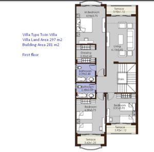 Twin Villa-297 m2-Part 03-EL-Patio-Al-Sherouk City-Lavista-Egypt