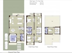 Twin Villa(T1)-275 m2-Part 01-EL Patio-Lavista-Zayed-Egypt