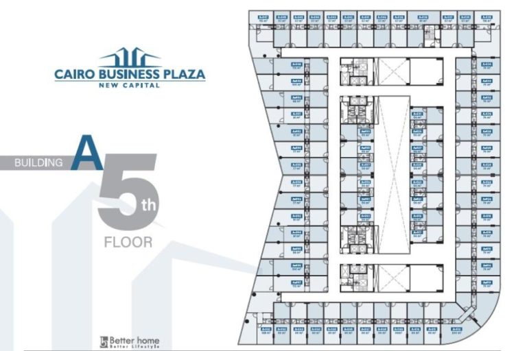 Cairo Bussiness Plaza -New Capital-Buliding A 5th Floor-Plan