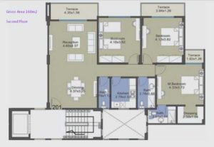 Second Floor 160 m2--El-Patio Casa-Lavista-Shorouk City