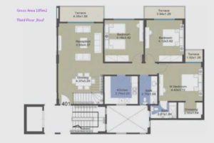 Third Floor 185 m2-Part 1-El-Patio Casa-Lavista-Shorouk City
