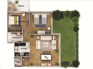 Apartment 115 m2-Part 03-Club Park-MOUNTAIN VIEW iCity New Cairo