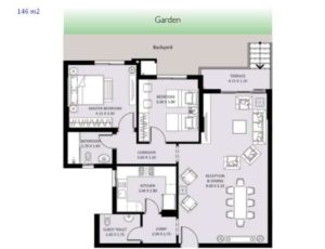 Apartment 146 m2-Part 02-Bleu Vert-New Capital-SED