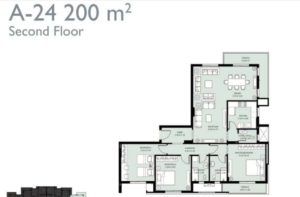 Apartment 200 m2-Part 01-Bleu Vert-New Capital-SED