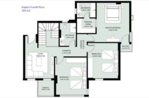 Apartment Type E 280 m2-Duplex Fourth Floor-Part 02-JAYD-New Cairo-Egypt