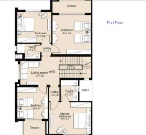 Twin Villa 291 m2-Part 03-Bleu Vert-New Capital-SED